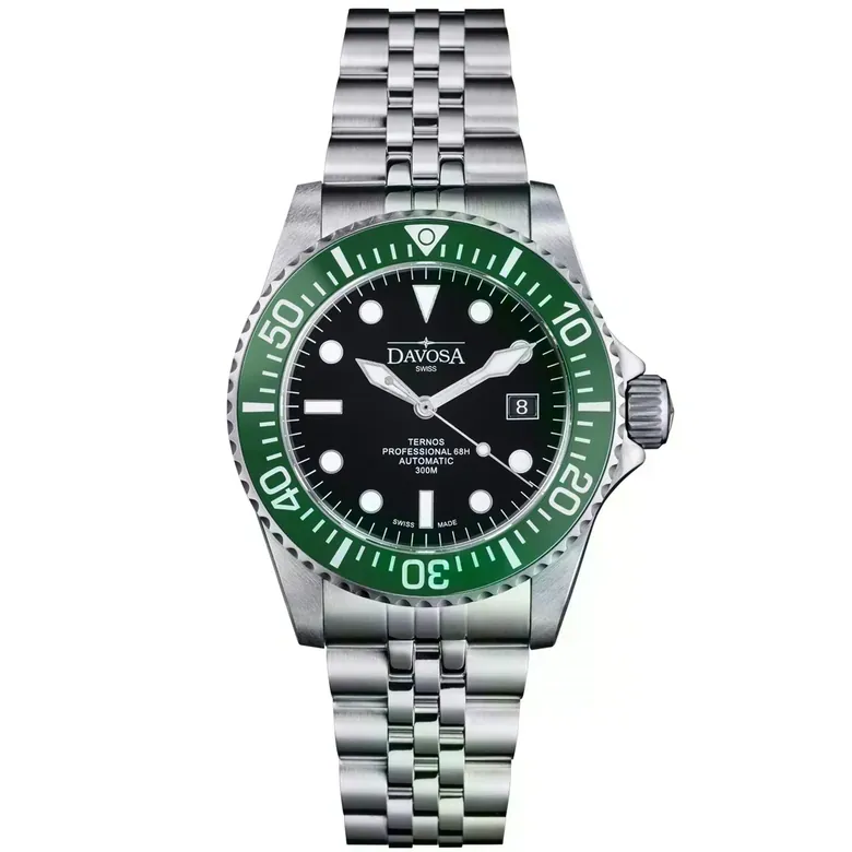 Ternos Professional 68h Automatic 300m Green Black Diving Watch 16153807