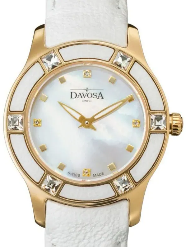 Irisea Quartz Swiss-Made Pearlescent White Ladies Watch 16756815
