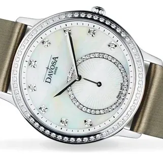 Audrey Quartz Swiss-Made White Pearl Ladies Dress Watch