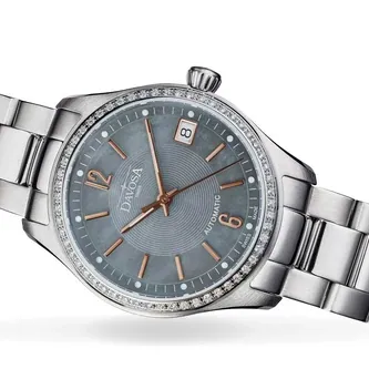 Newton Automatic Swiss-Made Grey Bronze Tone Ladies Watch