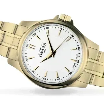 Classic Quartz Swiss-Made Gold-Tone Executive Watch 16858915
