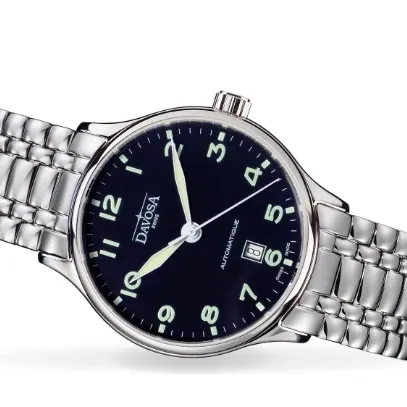 Classic Automatic Swiss-Made Blue Executive Watch