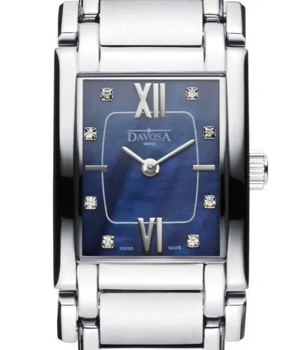 Memory Quartz Swiss-Made Blue Ladies Watch 16857255