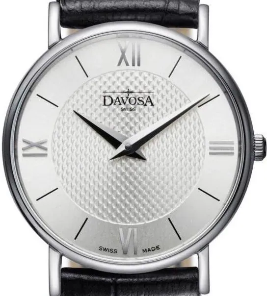 Pianos II Quartz Swiss-Made Guilloche Silver Black Ladies Watch 167565