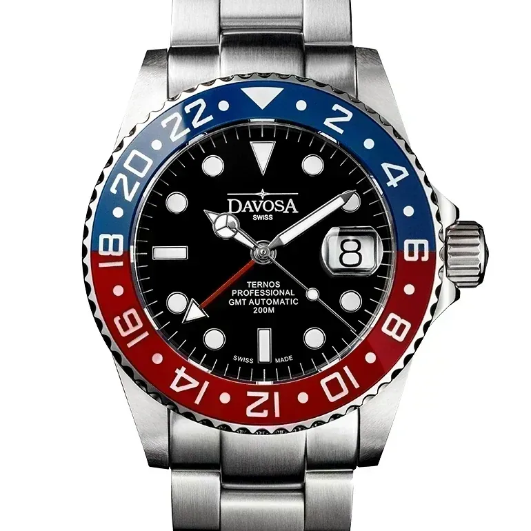 Ternos Professional Automatic 200m GMT Red Blue Diving Watch 16157160
