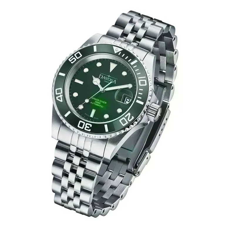 Ternos Ceramic Automatic 200m Green Diving Watch 16155507 OUTLET