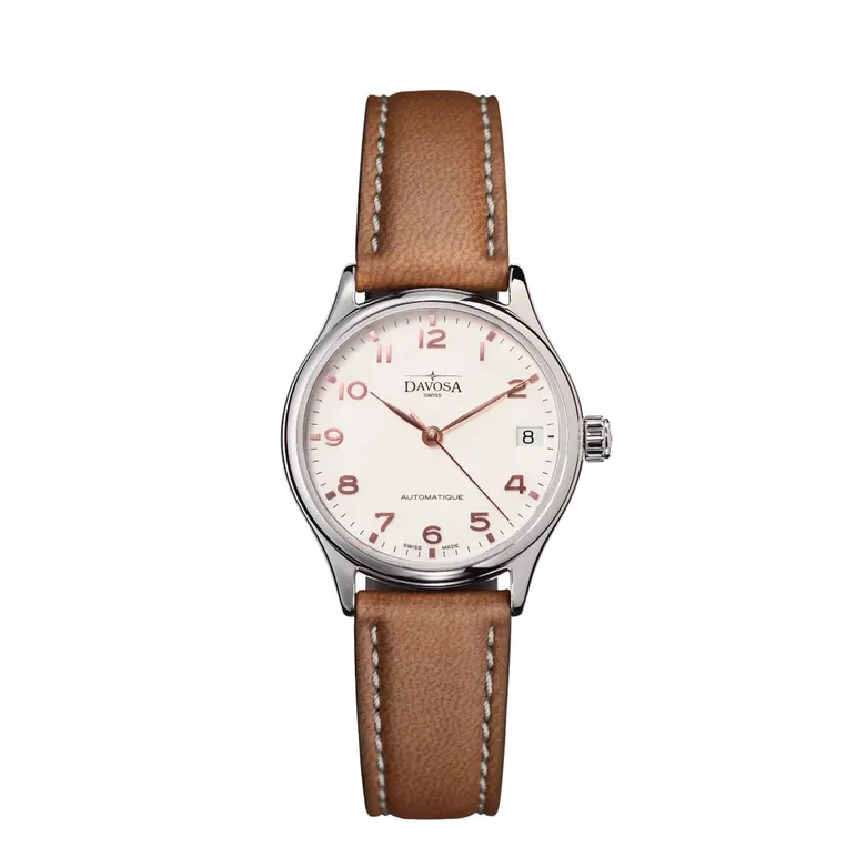 Classic Vegan Automatic Swiss-Made White Bronze Executive Watch 16618866V