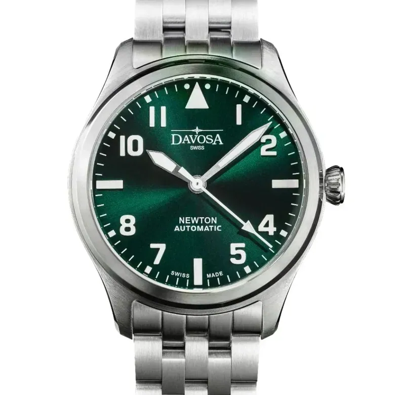 Newton Automatic 40mm Green Pilot Watch 16153070