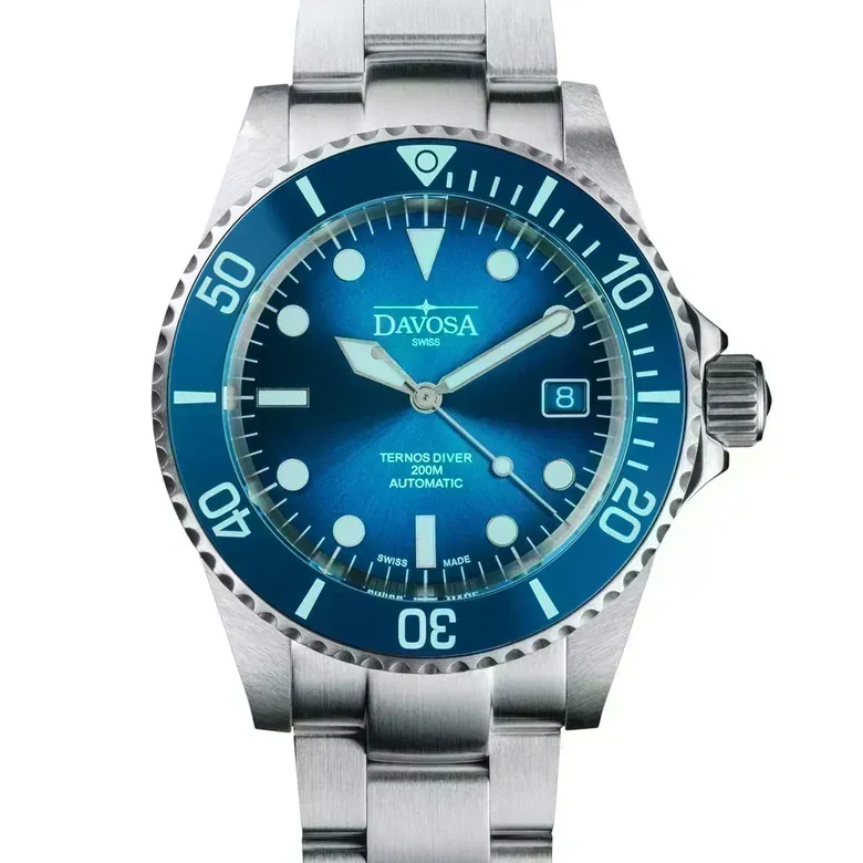 Ternos Diver "Blue Lagoon" Special Edition Automatic 40mm - Only 200 Pieces Worldwide - 161.554.40 with Trialink
