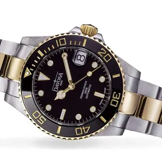 Ternos Medium Automatic Swiss-Made Black Gold Diving Watch 16619750 OUTLET