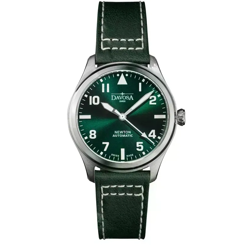 Newton Automatic 40mm Green Green Pilot Watch 16153075