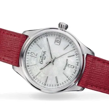 Newton Automatic Swiss-Made White Red Ladies Watch