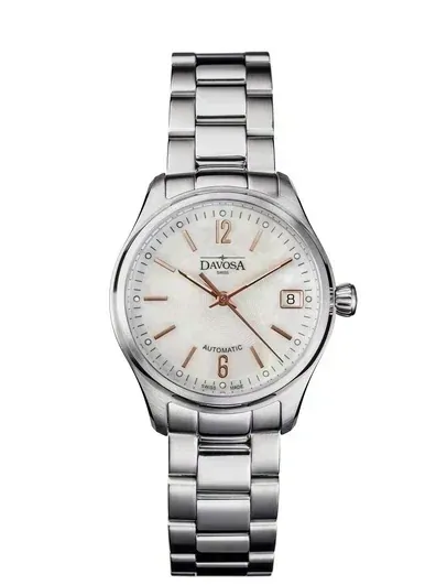 Newton Automatic Swiss-Made White Bronze Tone Ladies Watch