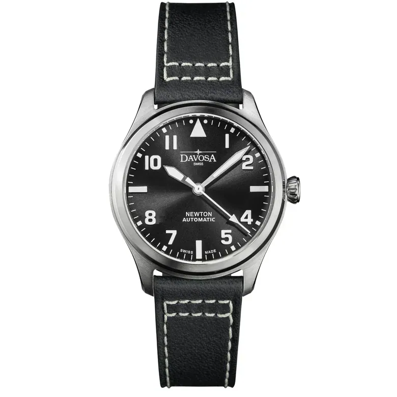 Newton Automatic 40mm Black Black Pilot Watch 16153055