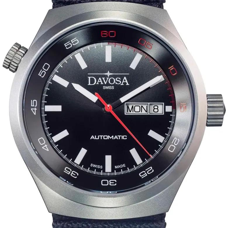 Trailmaster Automatic Swiss-Made Black Red Performance Watch 16151855