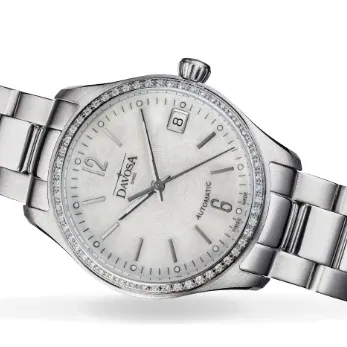 Newton Automatic Swiss-Made Mother of Pearl Ladies Watch