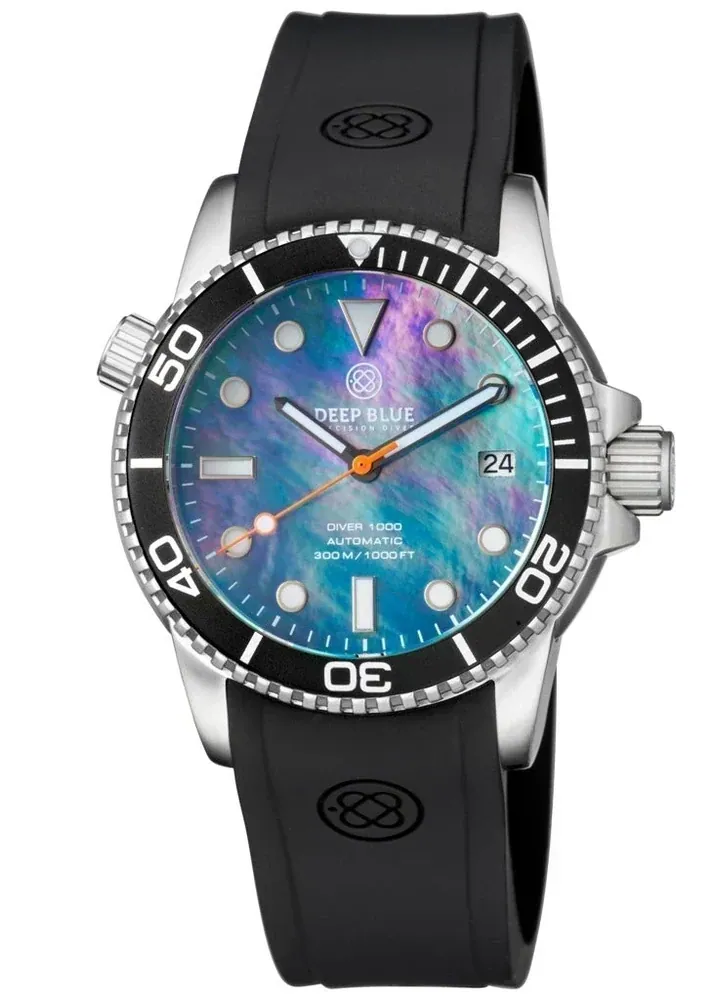 Diver 1000 Automatic Diver Black Bezel Black Mother Of Pearl Dial