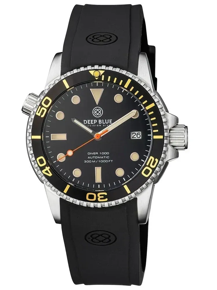 Diver 1000 Automatic Diver Black Vintage Bezel Black Dial Vintage Lume