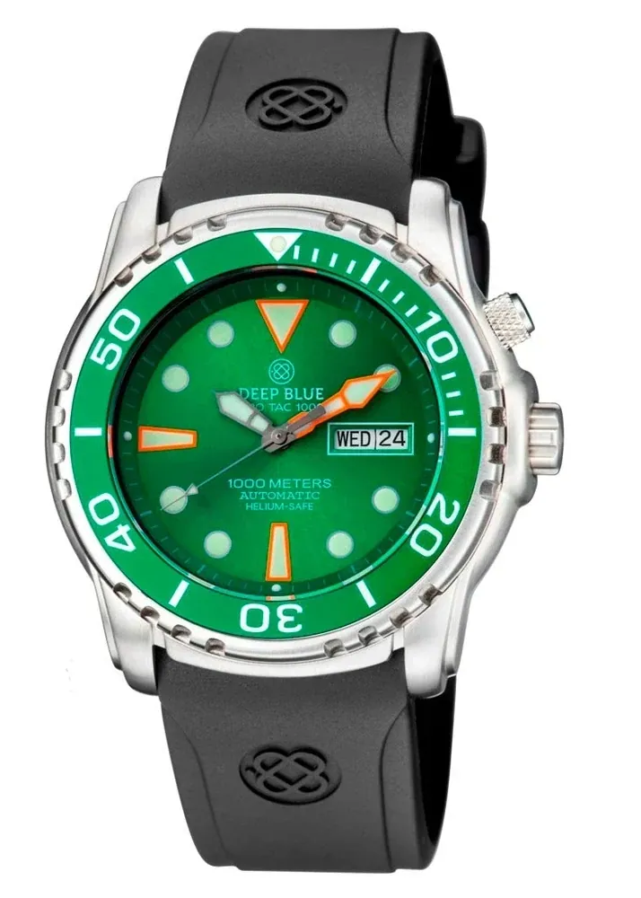 Pro Tac Diver 1000m Automatic Green Bezel Green Dial