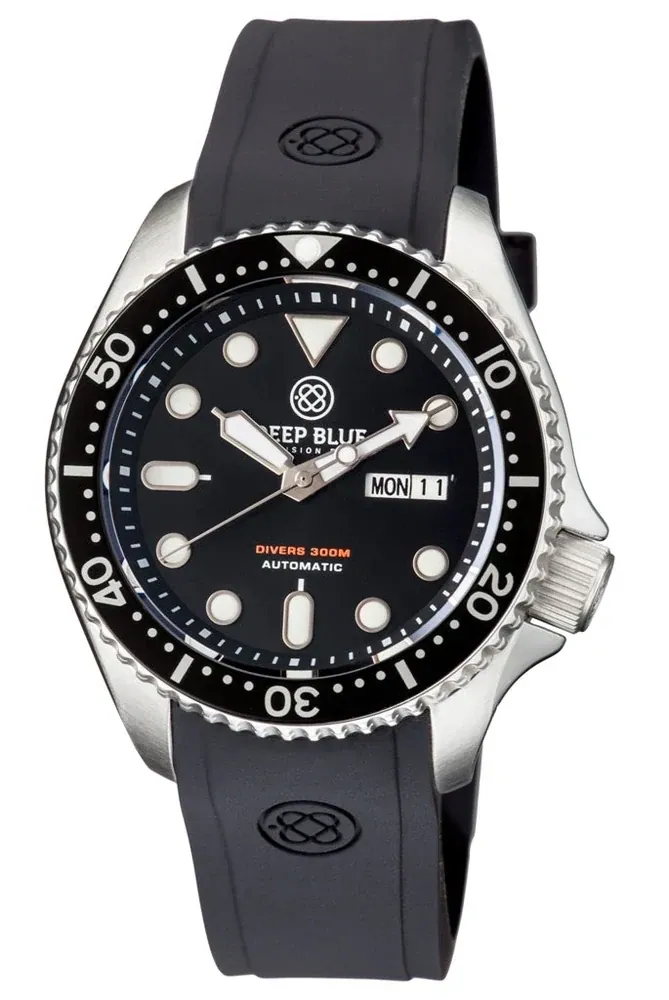 Military Diver 40mm Black Bezel - Black Dial - Automatic Diver
