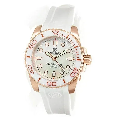Sea Ramic Rose Gold White Mother Of Pearl Dial