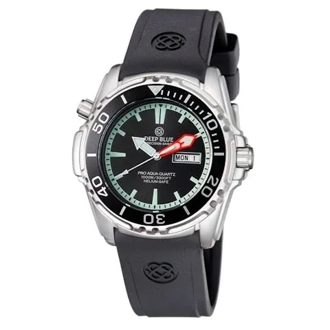 Proaqua 1000 Quartz Black Dial