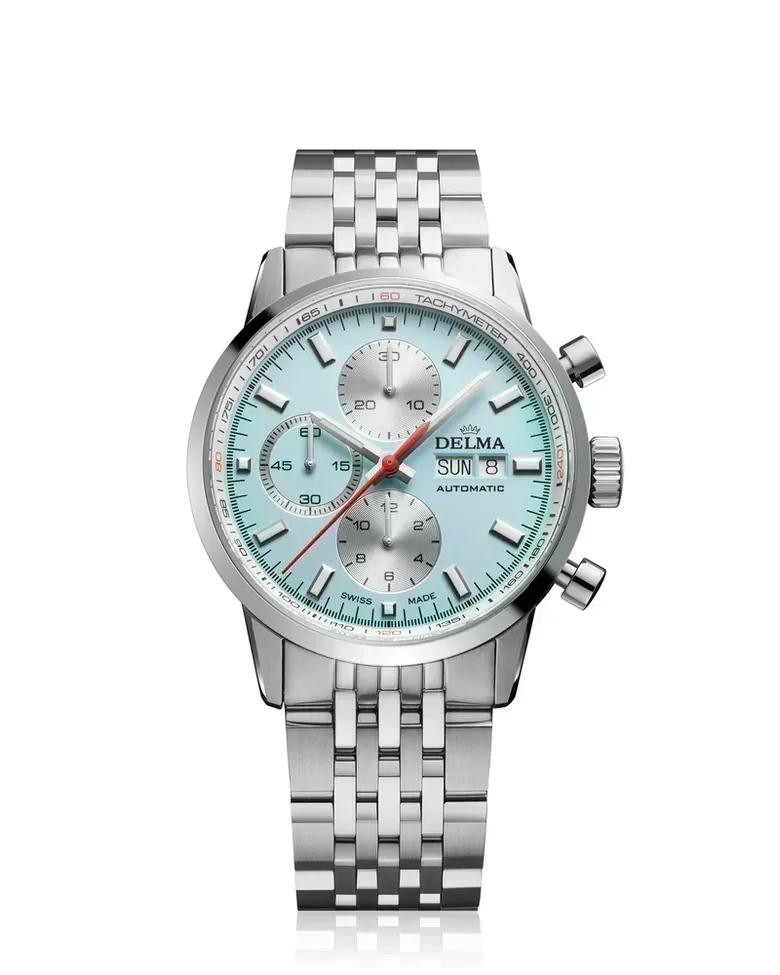 DELMA Continental Automatic Steel Light Blue Dial