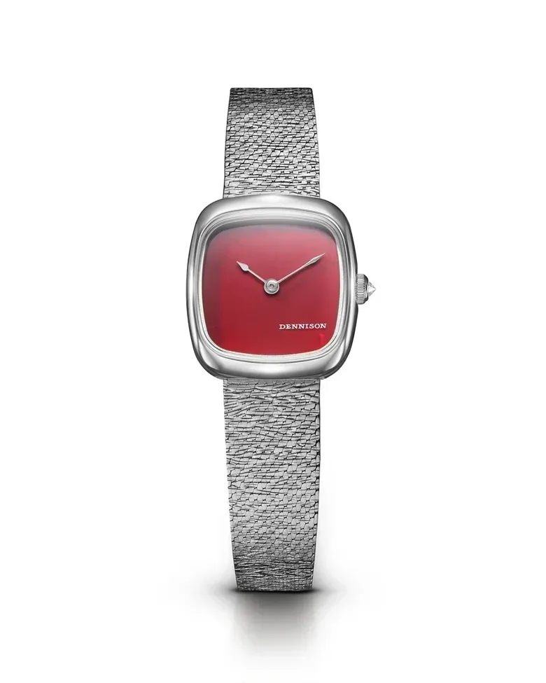 Mini Red Jasper In Steel