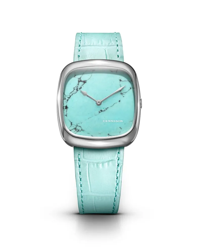 ALD Natural Turquoise Stone In Steel