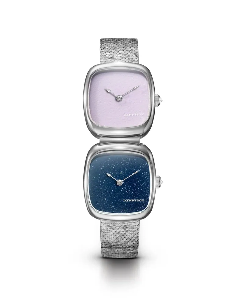Dual Time Mini – Pink Malaysian Jade & Aventurine