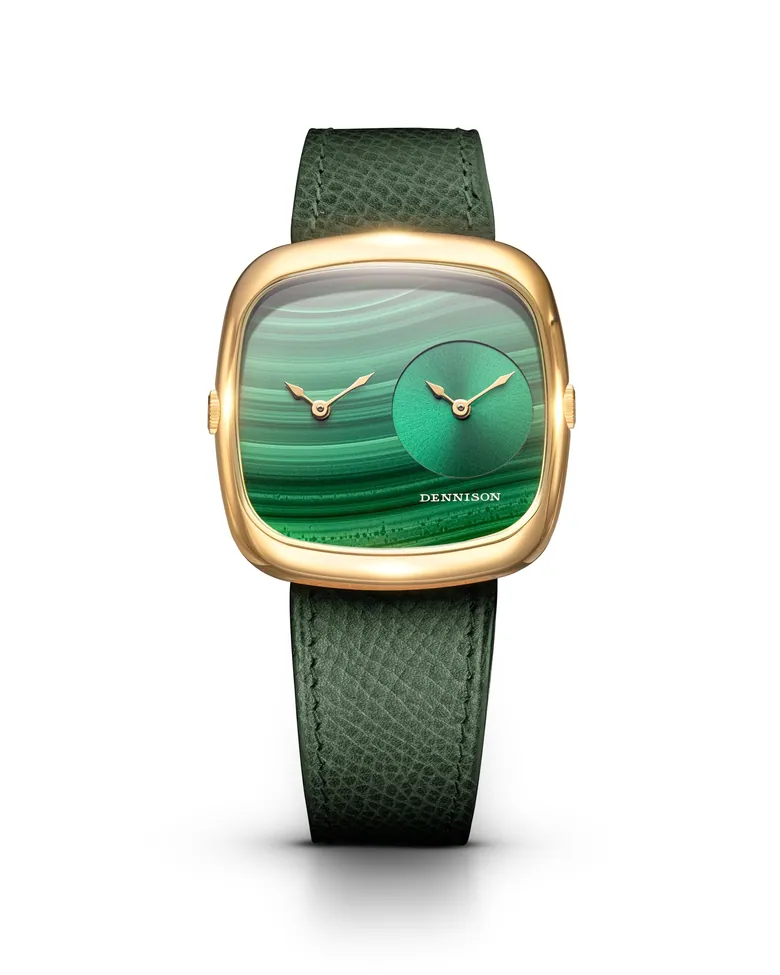 Malachite &amp; Green Sunray In Gold
