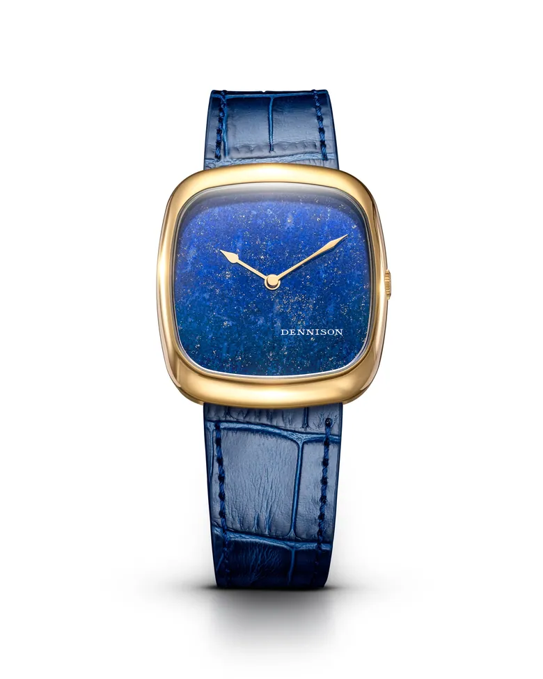 Natural Stone Lapis Lazuli In Gold