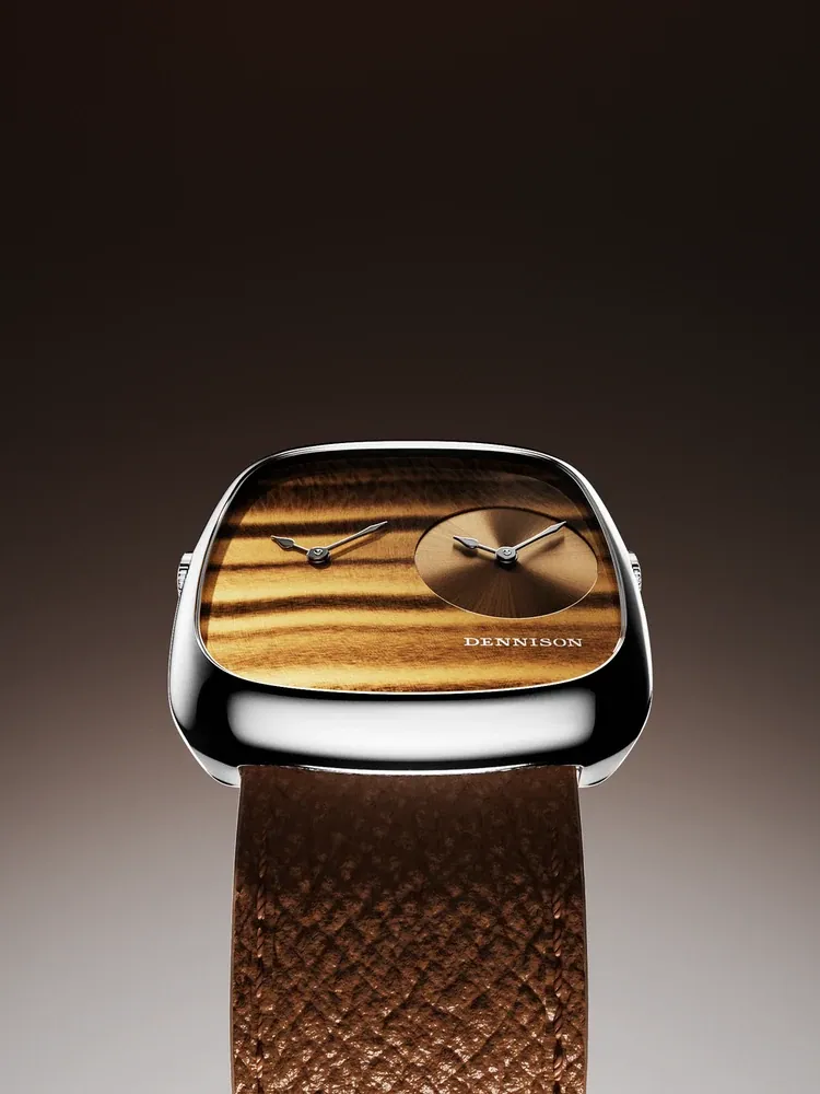 ALD Dual Time Tiger Eye & Gold Sunray