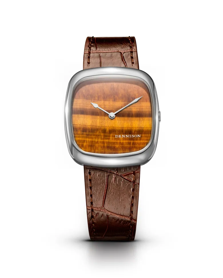 Natural Stone Tiger Eye In Steel