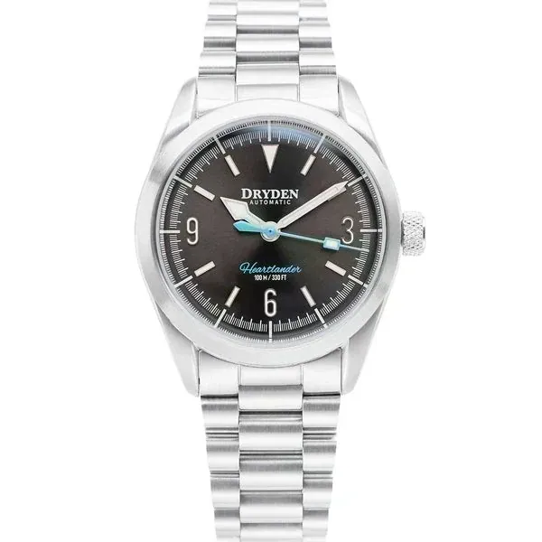 Dryden Heartlander 38mm Automatic Field Watch - Gunmetal Gray