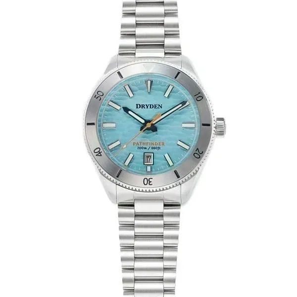 Dryden Pathfinder 41mm Automatic Dive Watch - Caribbean Blue