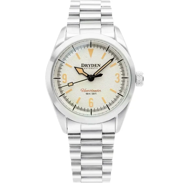 Dryden Heartlander 38mm Automatic Field Watch - Polar Vintage