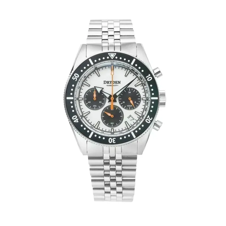 Dryden Chrono Diver Gen 2 42mm Chronograph - Panda Orange