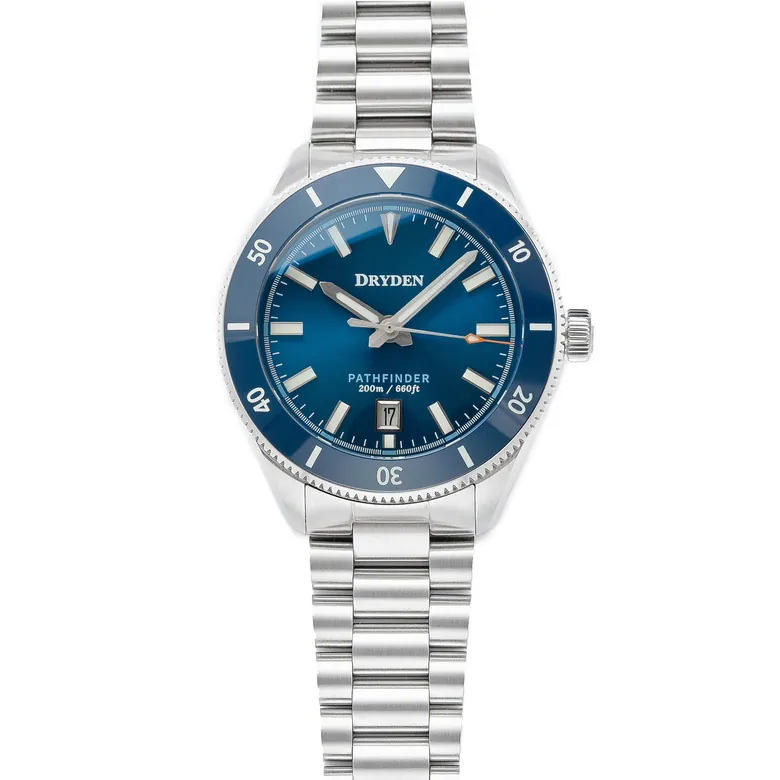 Dryden Pathfinder 41mm 200M Automatic Dive Watch - Midnight Blue
