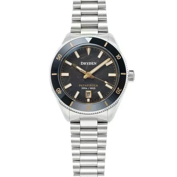 Dryden Pathfinder 41mm Automatic Dive Watch - Forged Carbon