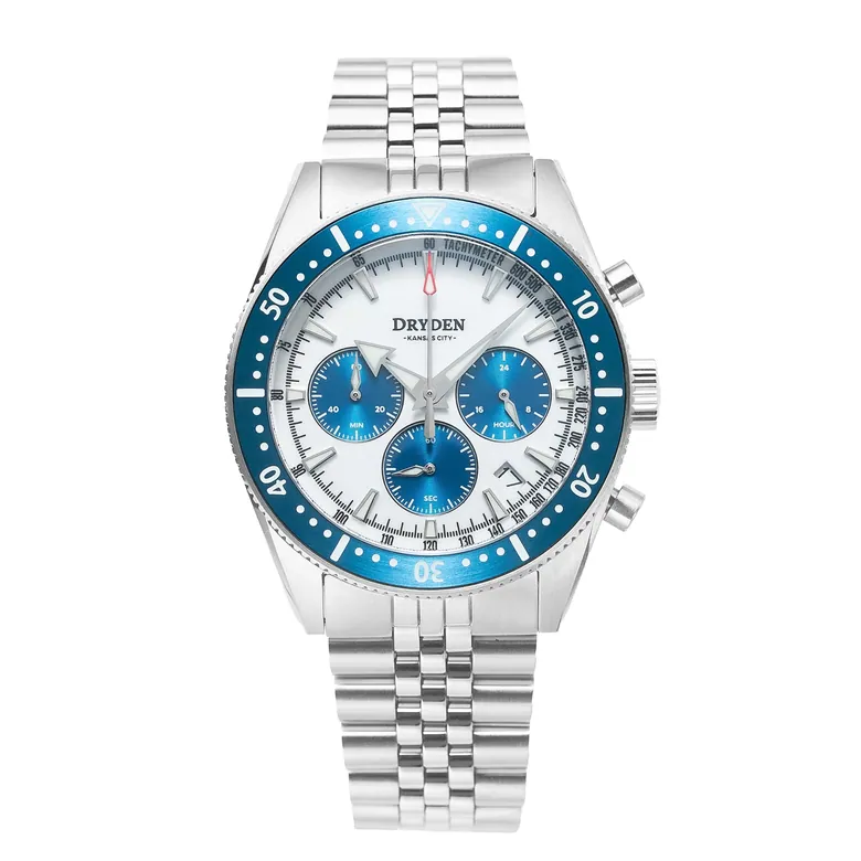 Dryden Chrono Diver Gen 2 42mm Chronograph - Blue Panda