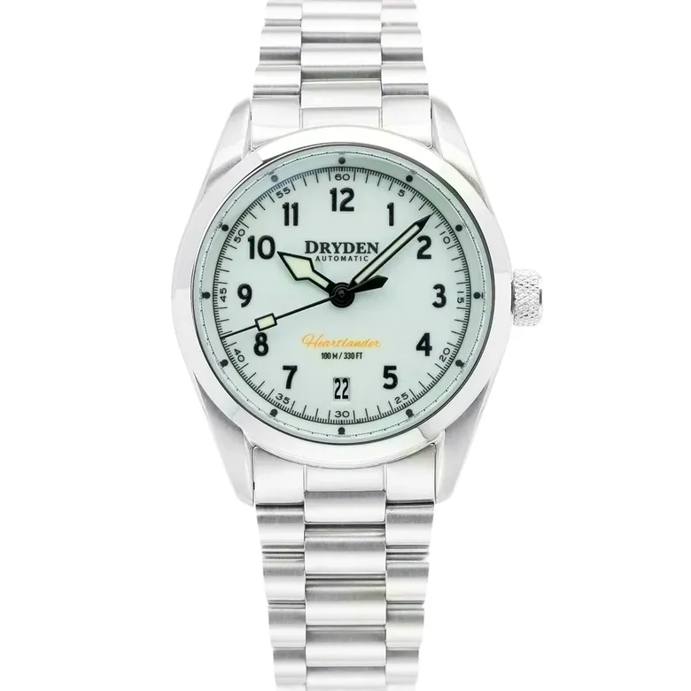 Dryden Heartlander 38mm Automatic Field Watch - Full Lume