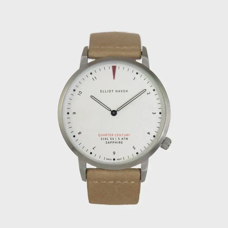GRAPHITE STEEL QUARTER CENTURY WATCH - 41MM