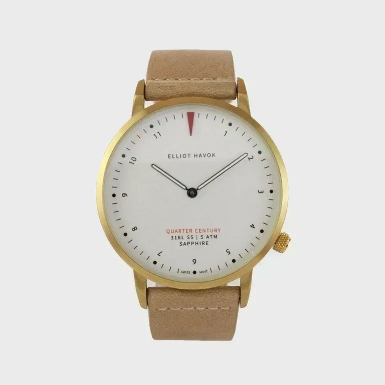 SANDSTONE GOLD QUARTER CENTURY WATCH - 41MM