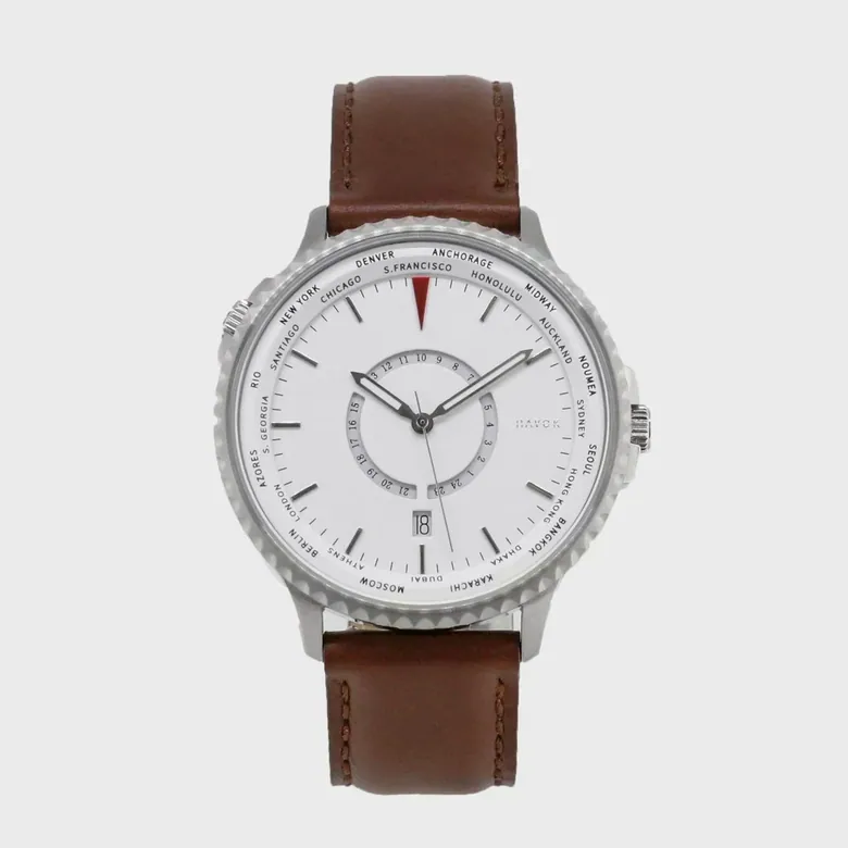 CLOUD WHITE WORLD TRAVELLER - 42MM