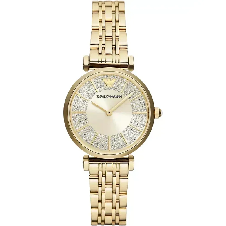 Emporio Armani Gianni T-Bar AR11608 Gold-Tone Steel Women's Watch