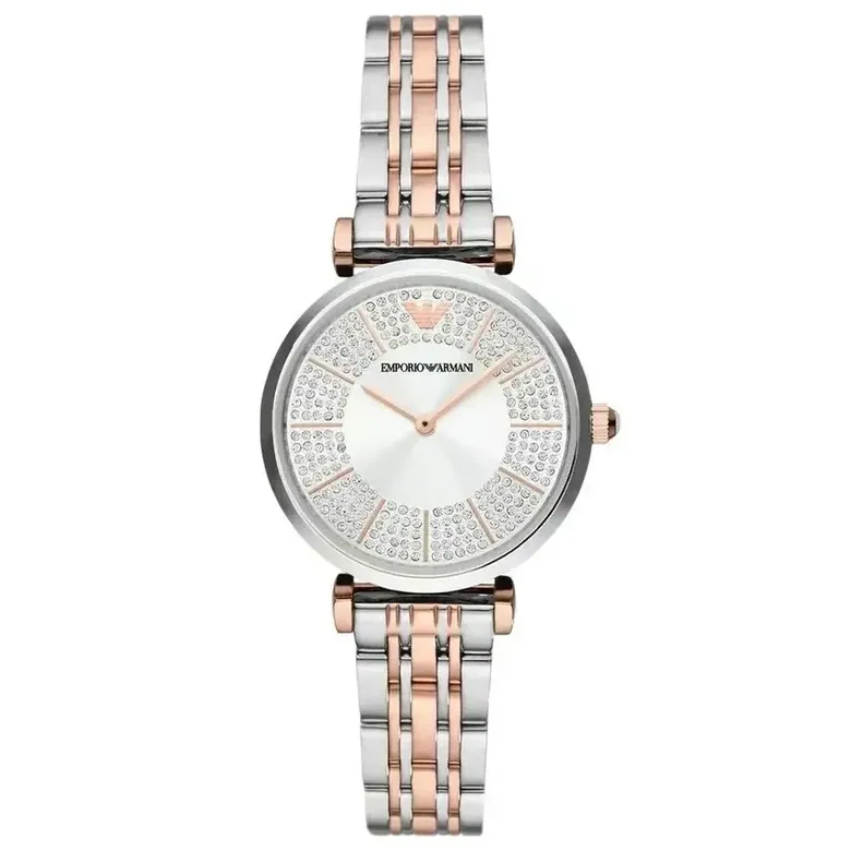 Emporio Armani Gianni T-Bar AR11537 Women's Two-Tone Stainless Steel Watch