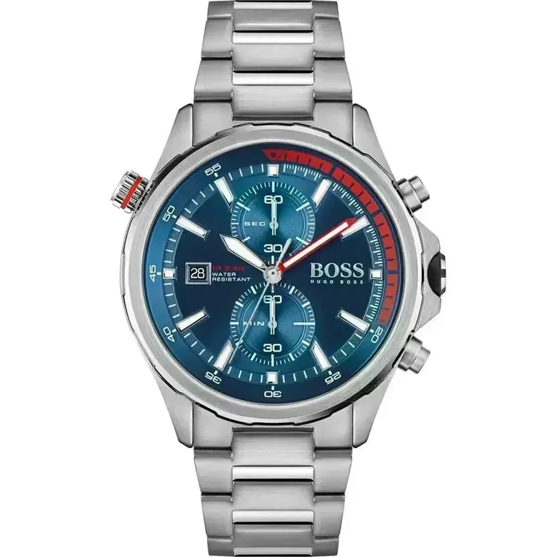 Hugo Boss Globetrotter Chronograph Blue Dial Men's Watch 1513823