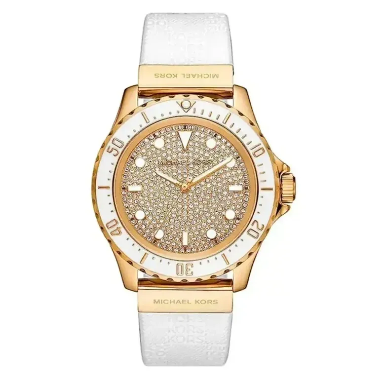 Michael Kors Everest Slim MK7357 Women's Pavé Dial Gold-Tone Watch