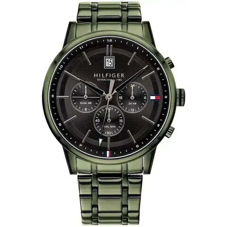 Tommy Hilfiger Kyle 1791634 Men's Multi-Function Grey IP Stainless Steel Watch